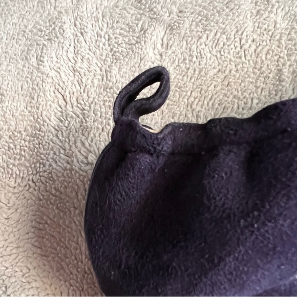 Everlane The Italian Leather Day Heel Ballet Pump Navy Blue Suede 7.5 - Picture 6 of 14